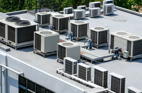 Commercial rooftop HVAC unit services from Hobbs Heating and Air, LLC in Azle, TX