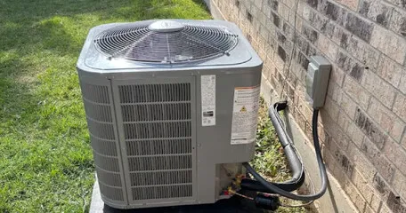 AC condenser unit installation by Hobbs Heating and Air, LLC in Fort Worth, TX