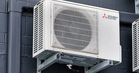 Mini-split indoor head unit showing warning signs by Hobbs Heating and Air, LLC in Fort Worth, TX